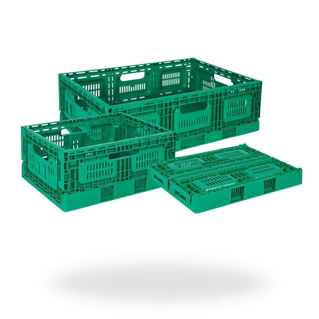 Collapsible Plastic Crates – Stack & Store