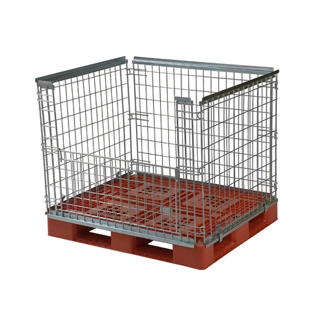 Collapsible Stackable Pallet Retention Cage