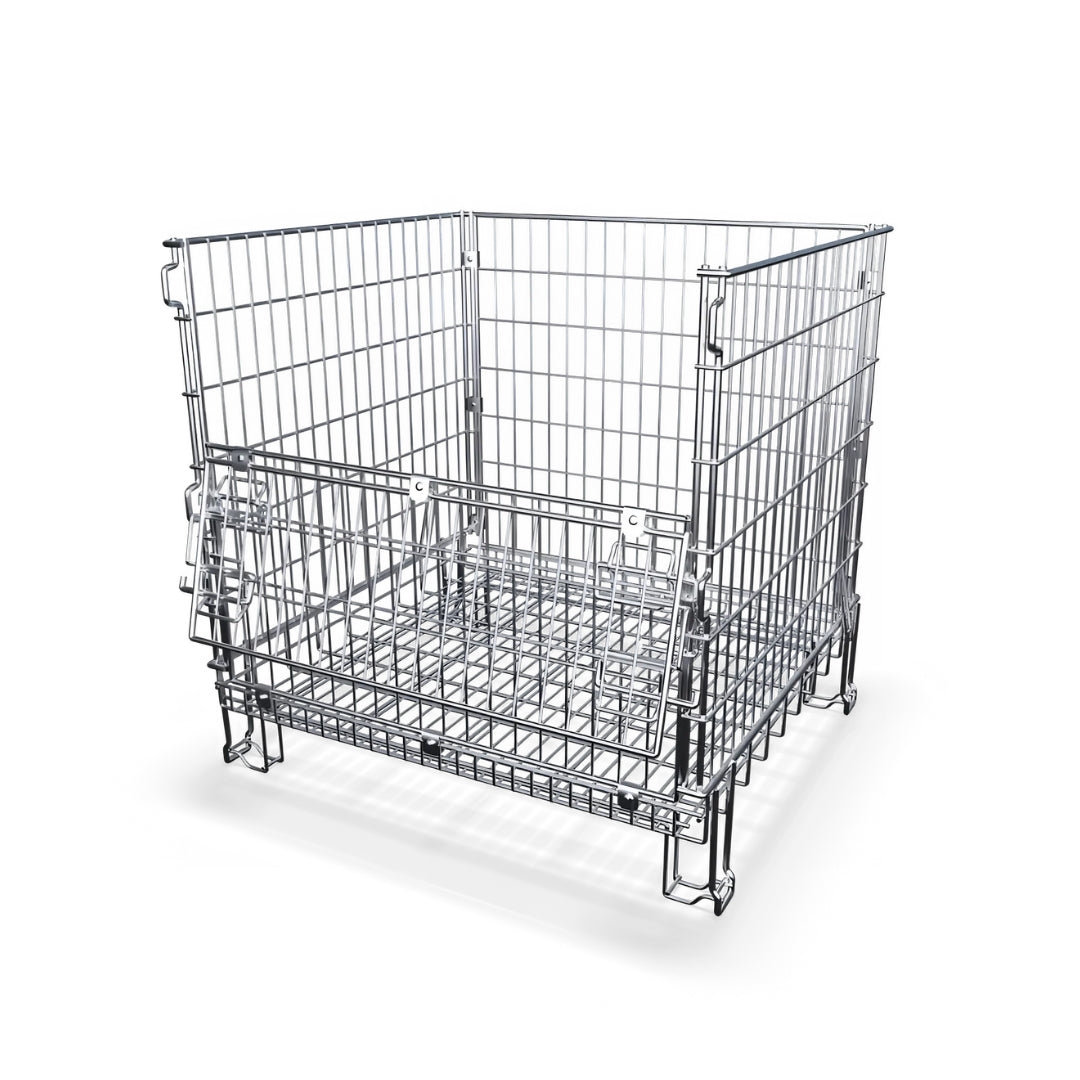 Collapsible Wire Storage Cage with Door