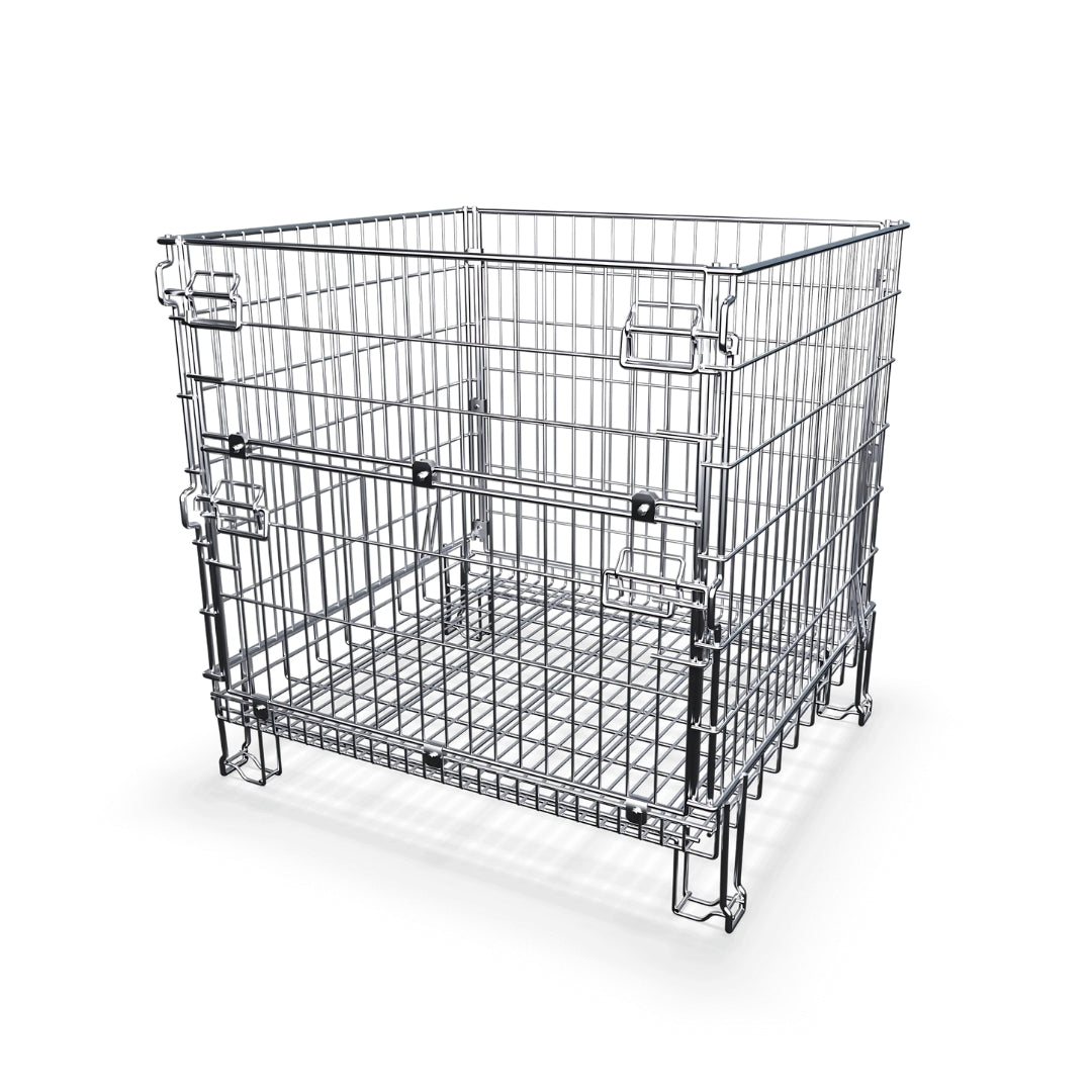 Collapsible Wire Storage Cage with Door