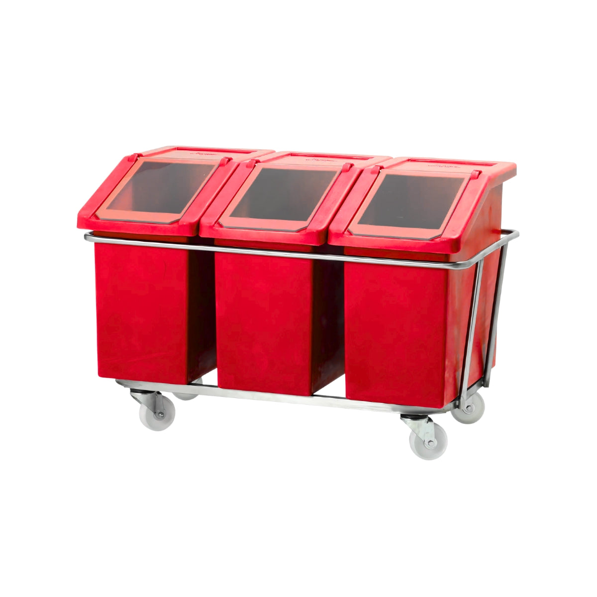 Food Grade Ingredient Dispenser Trolley – 3 Bin