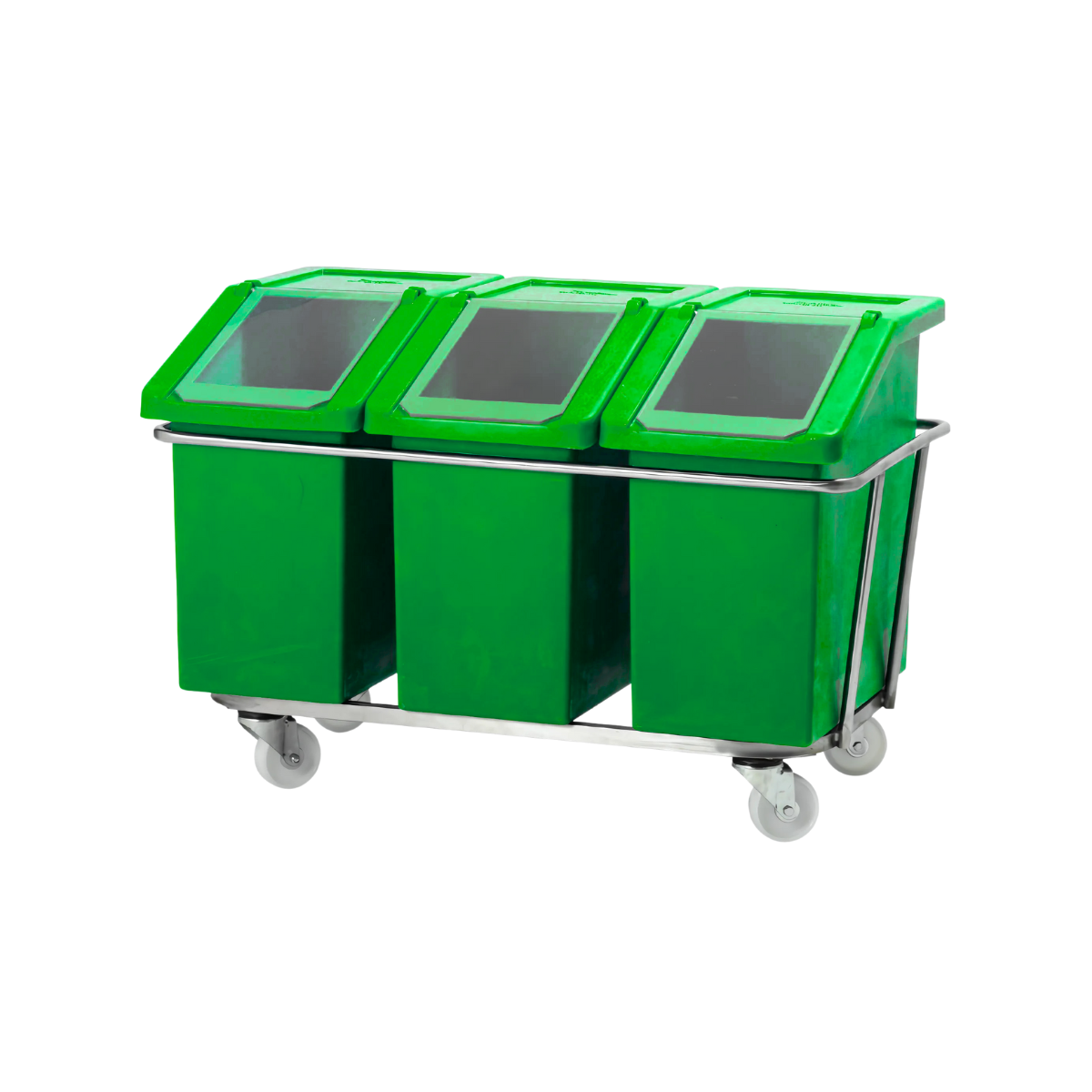Food Grade Ingredient Dispenser Trolley – 3 Bin