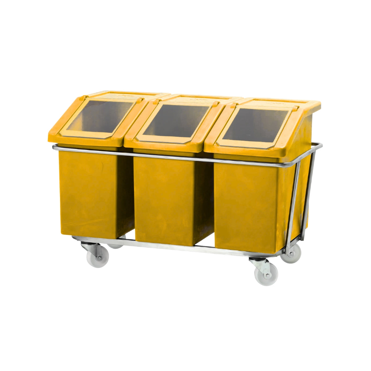 Food Grade Ingredient Dispenser Trolley – 3 Bin