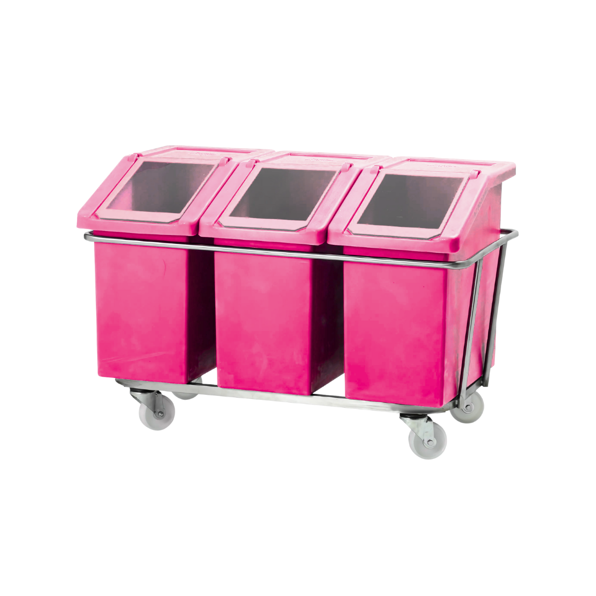 Food Grade Ingredient Dispenser Trolley – 3 Bin