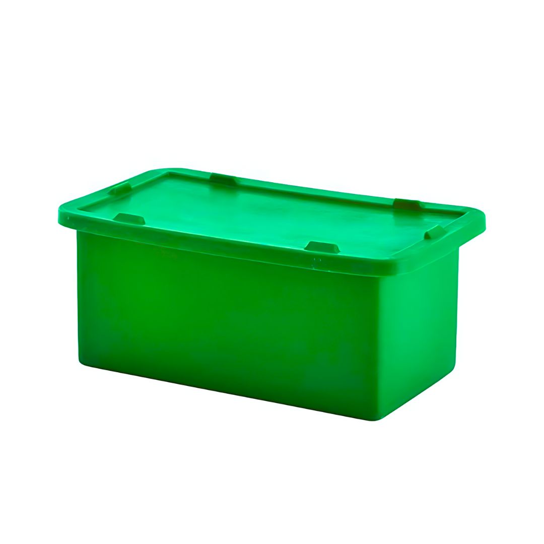 Food Grade Plastic Stacking Container with Lid – 53L