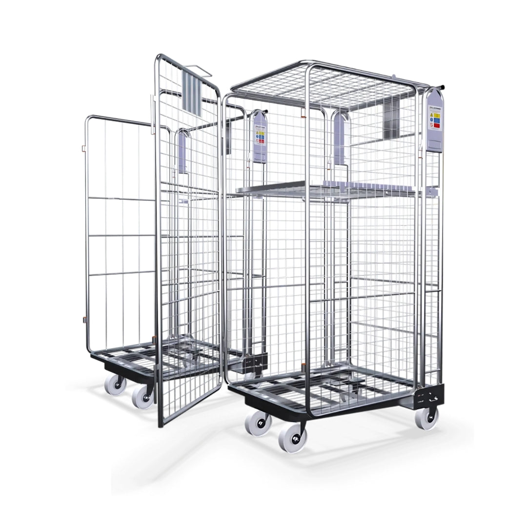 Nestable Cage Trolley on Wheels