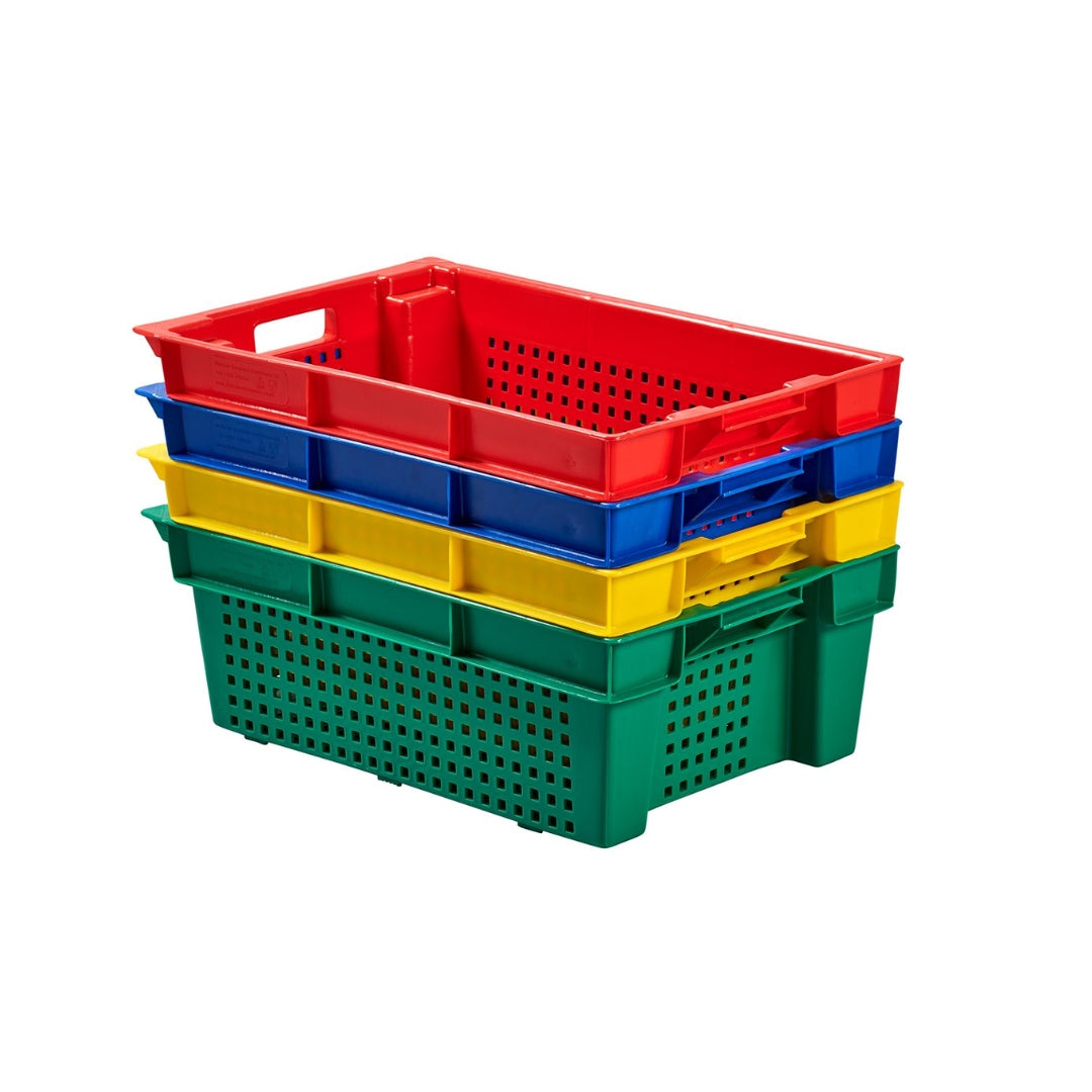 Plastic Stack & Nest Container – 30L Ventilated