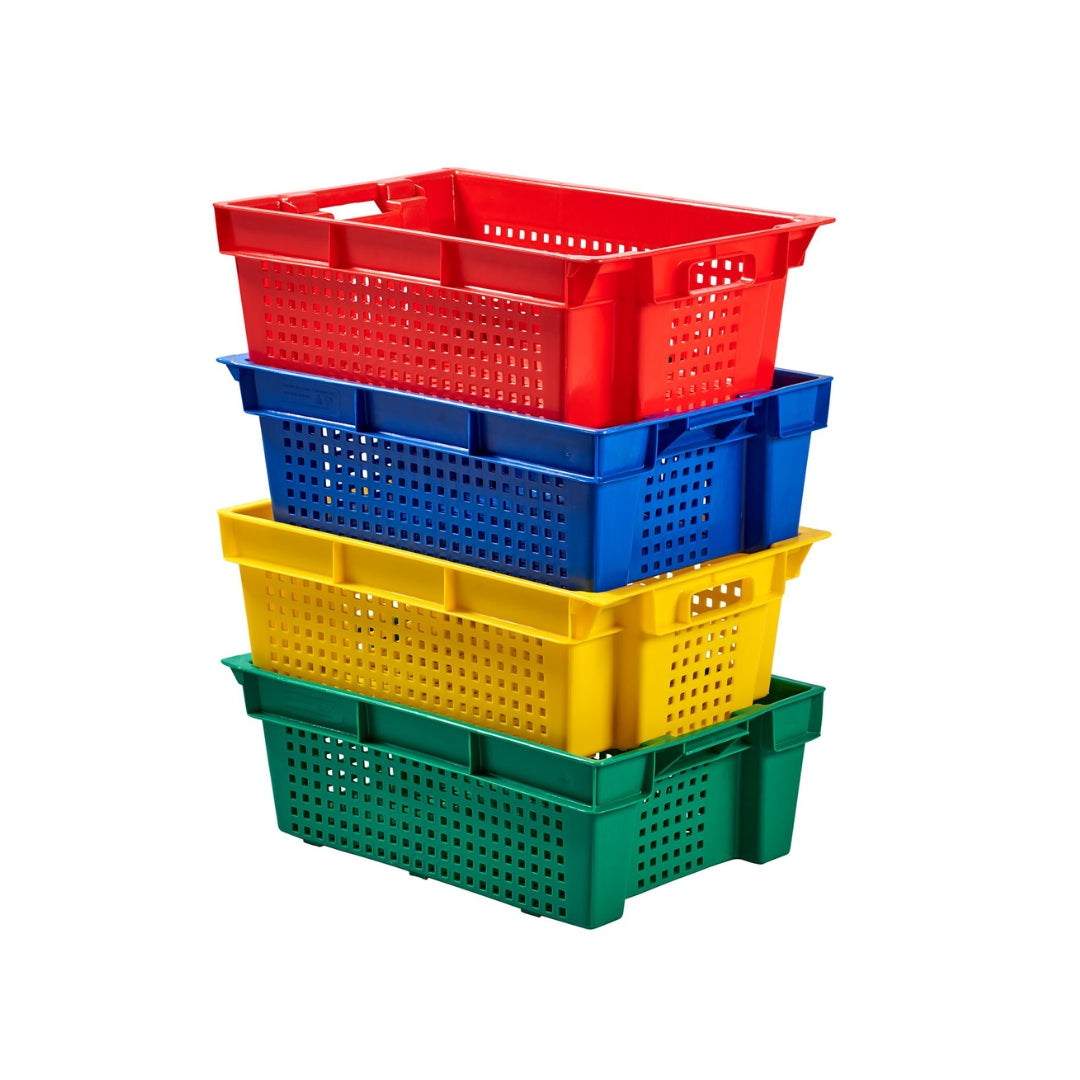 Plastic Stack & Nest Container – 30L Ventilated