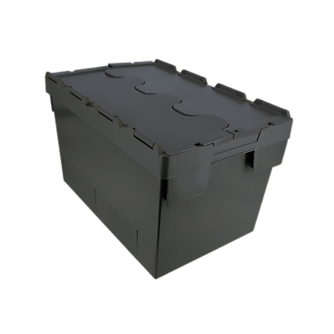 Plastic Storage Box with Attached Lid – 28L to 80L