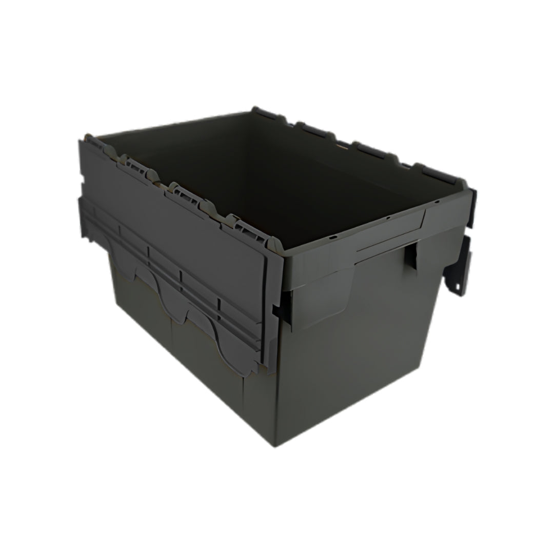 Plastic Storage Box with Attached Lid – 28L to 80L