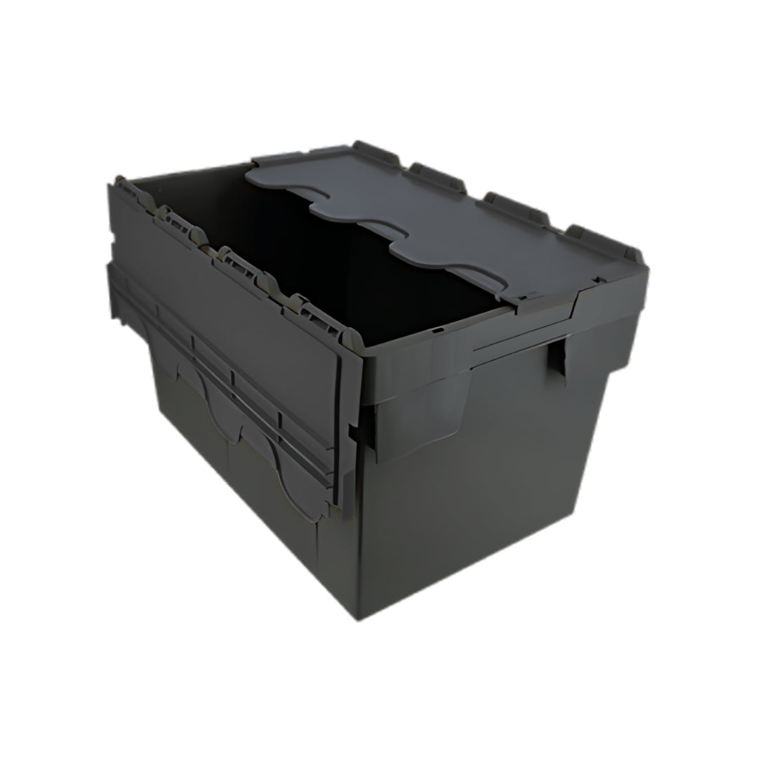 Plastic Storage Box with Attached Lid – 28L to 80L