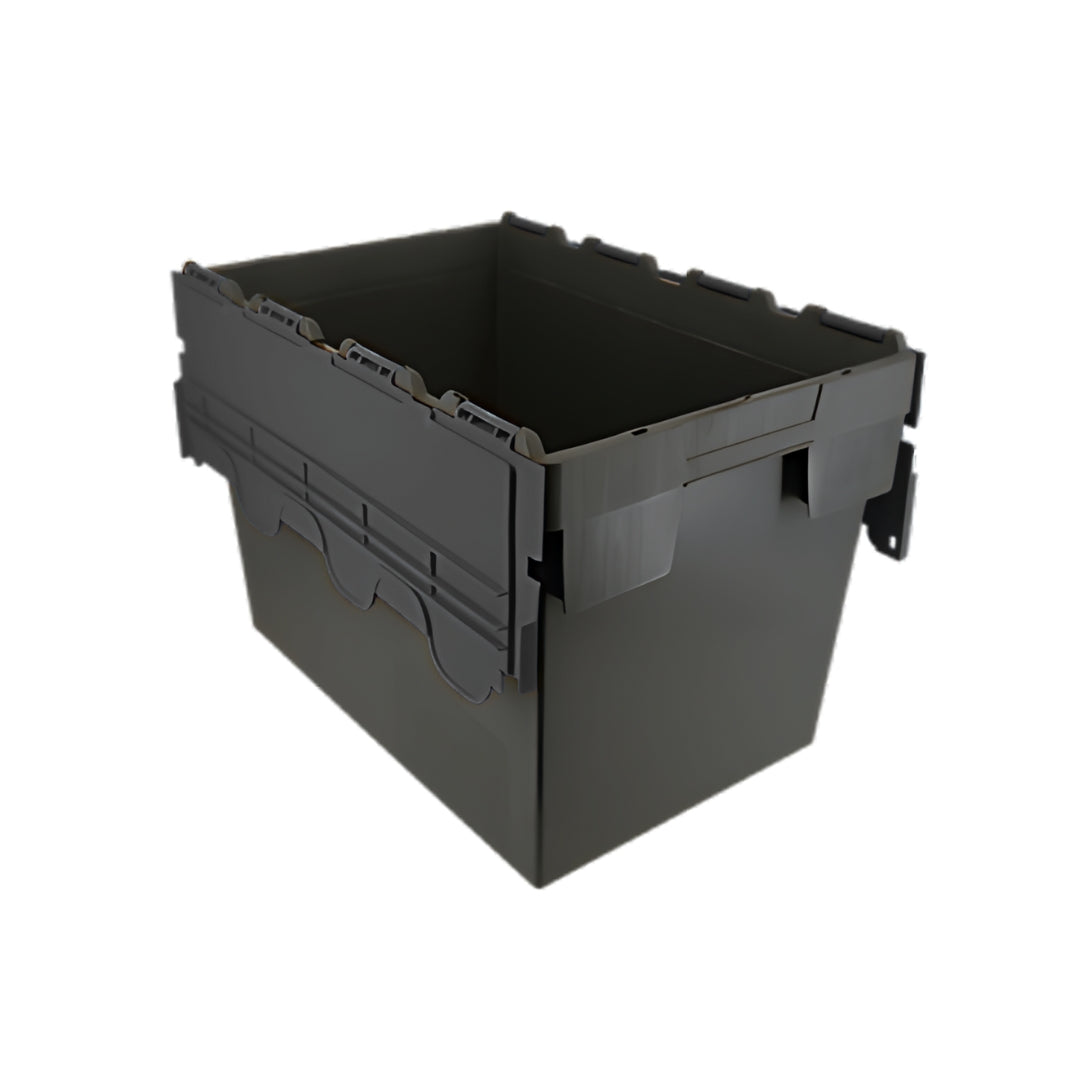 Plastic Storage Box with Attached Lid – 28L to 80L
