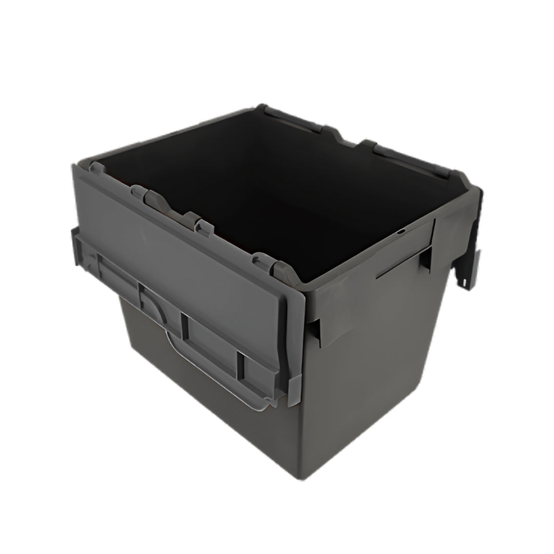 Plastic Storage Box with Attached Lid – 28L to 80L