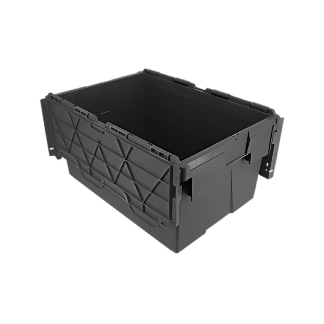 Plastic Storage Box with Attached Lid – 28L to 80L