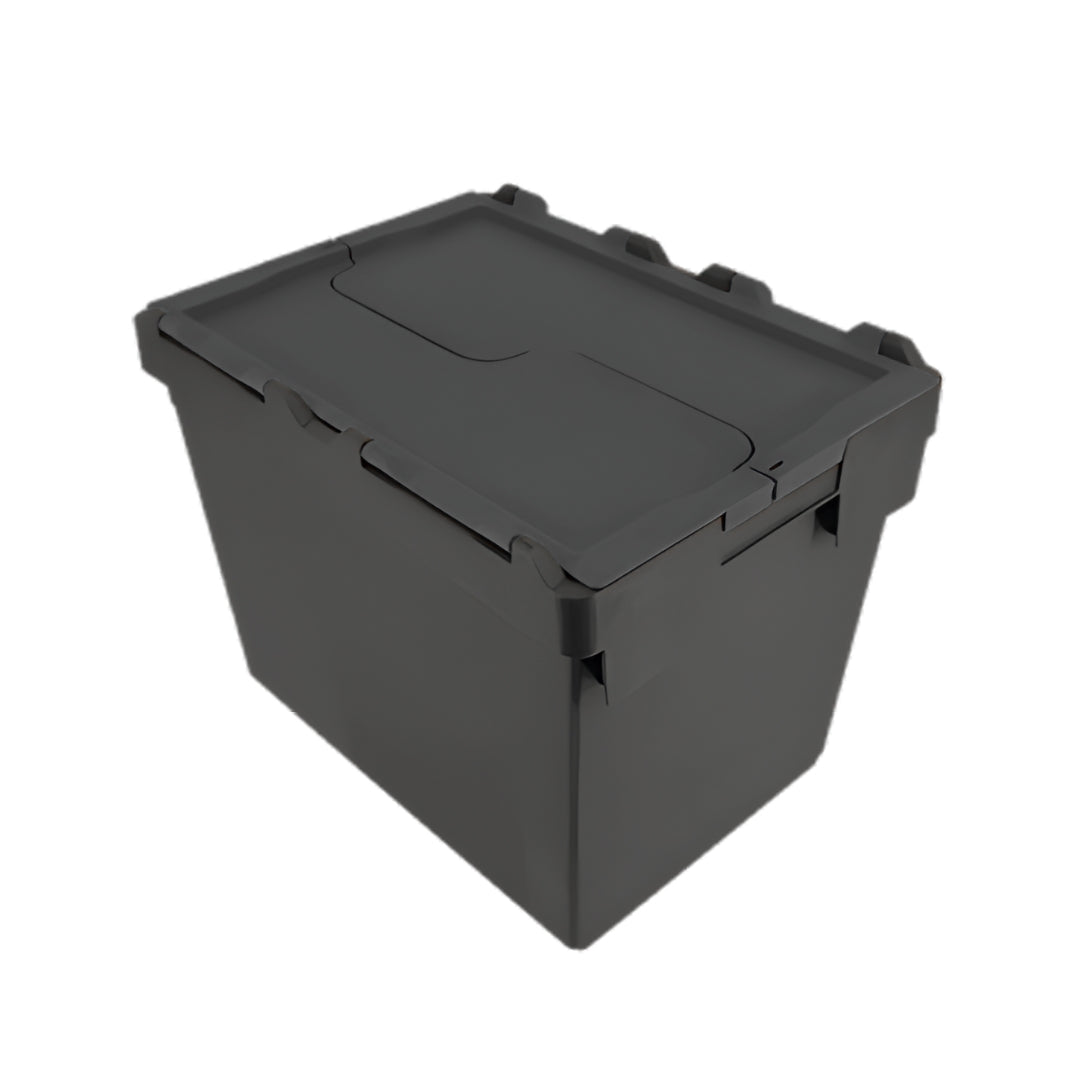 Plastic Storage Box with Attached Lid – 28L to 80L