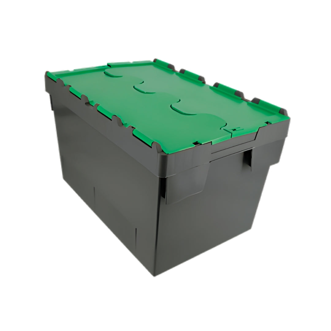 Plastic Storage Box with Coloured Lid – 70L