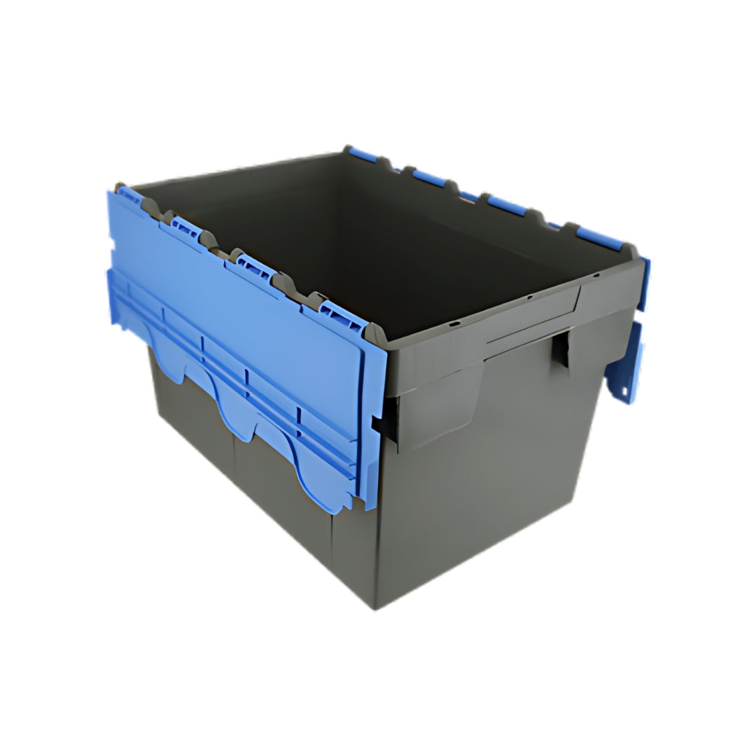 Plastic Storage Box with Coloured Lid – 70L