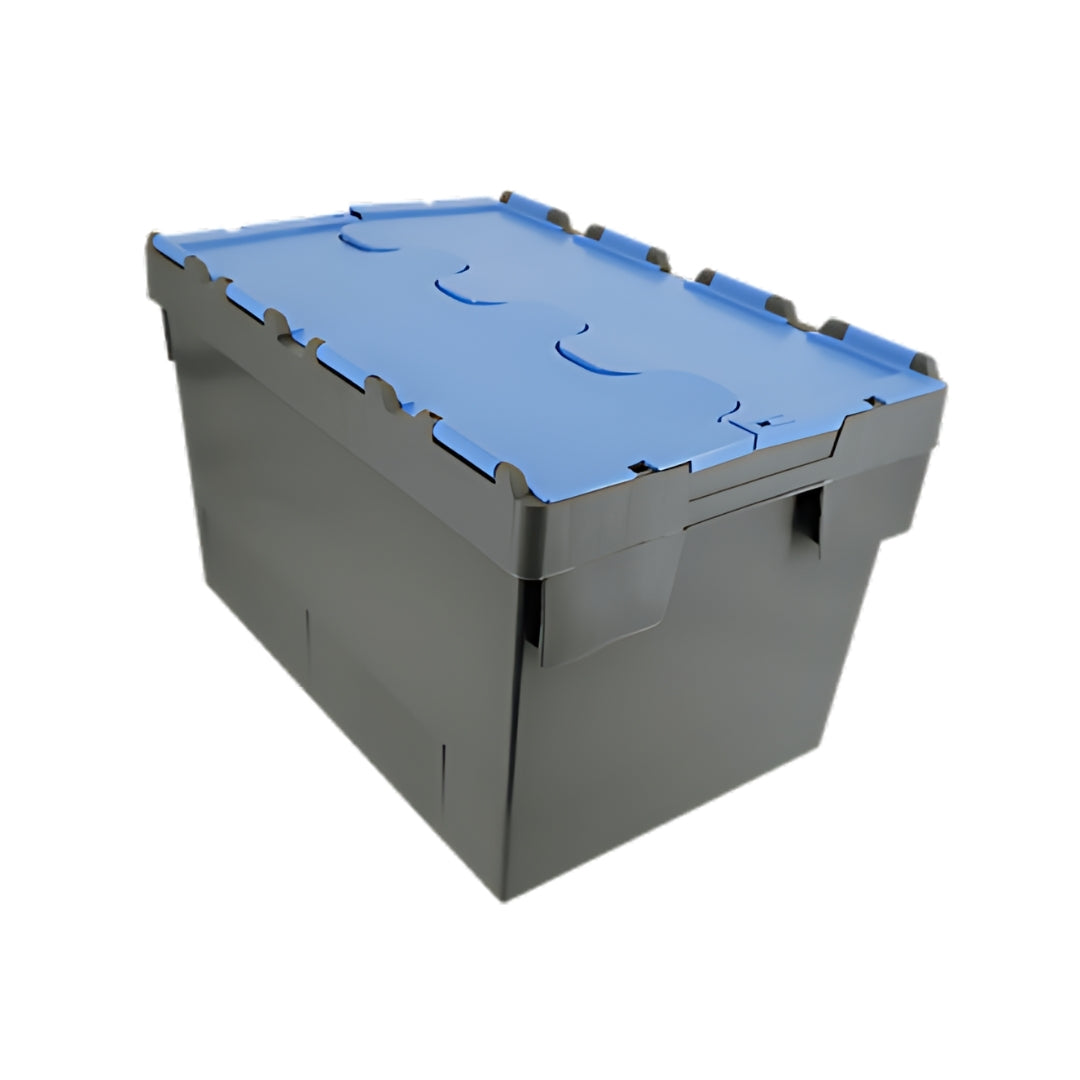 Plastic Storage Box with Coloured Lid – 70L