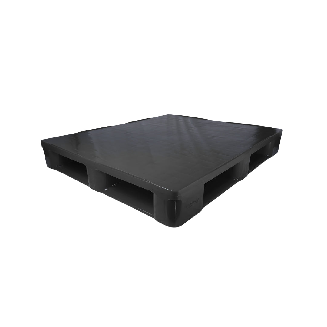 Recycled Plastic Pallet – Solid Deck, 5 Runner