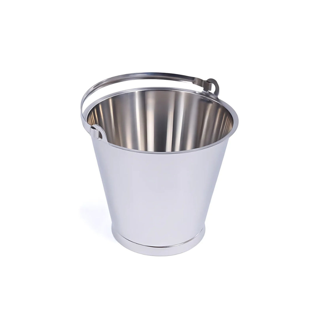 Stainless Steel Buckets with Galvanised Handle