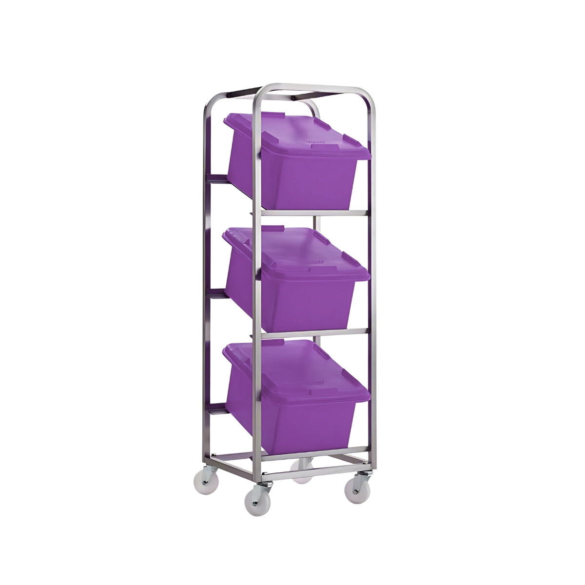 Stainless Steel Food Storage Trolley– 3 Bin