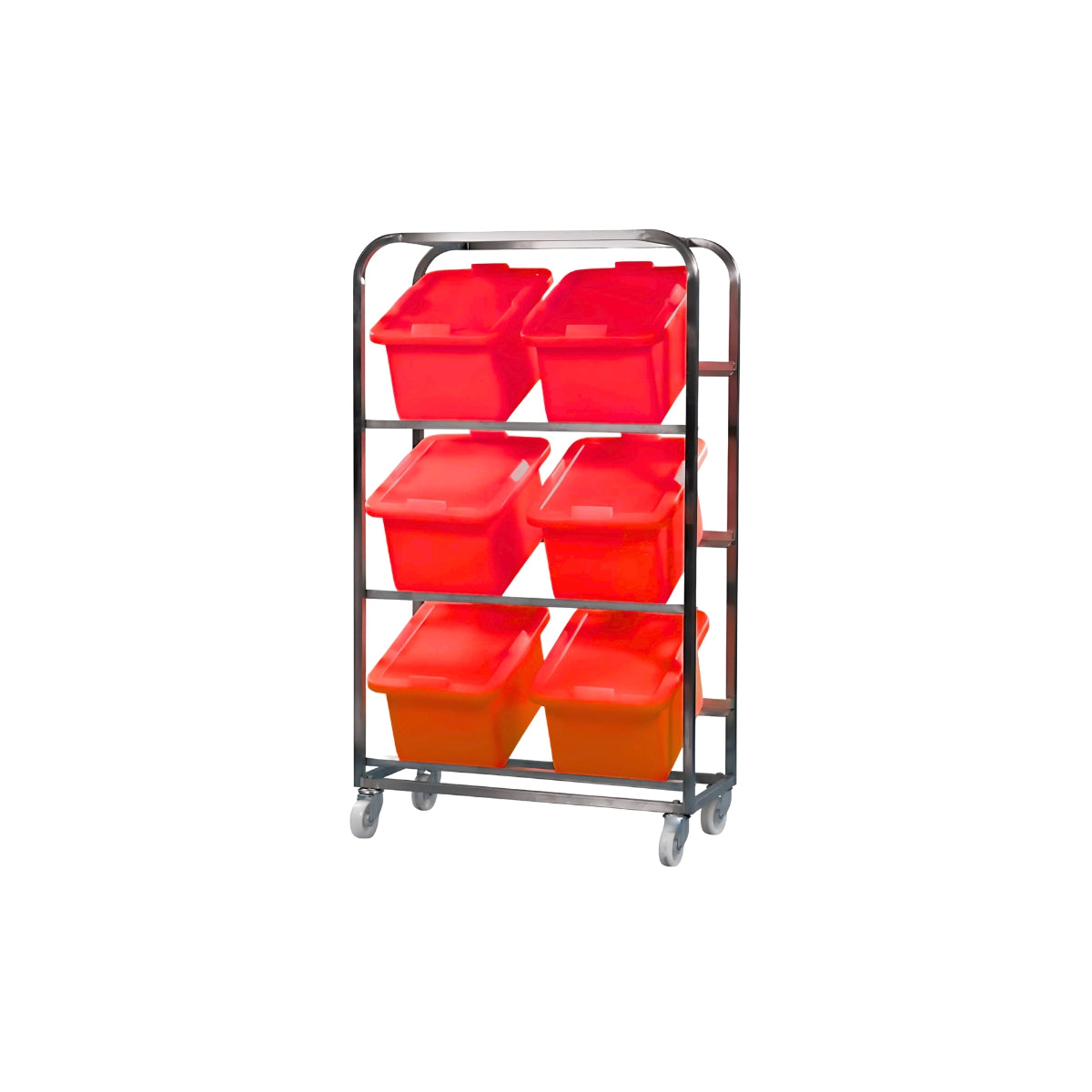 Stainless Steel Ingredient Storage Trolley– 6 Bin