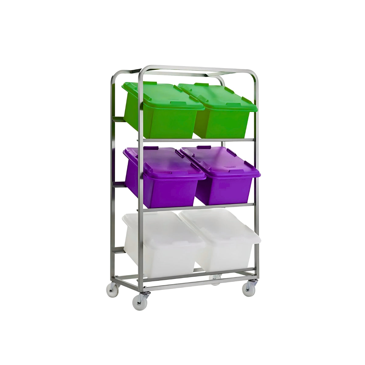 Stainless Steel Ingredient Storage Trolley– 6 Bin