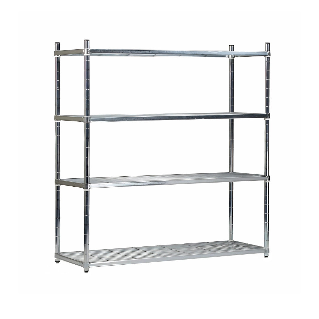 Zinc Plated Industrial Shelving – Solid & Wire Mesh Options