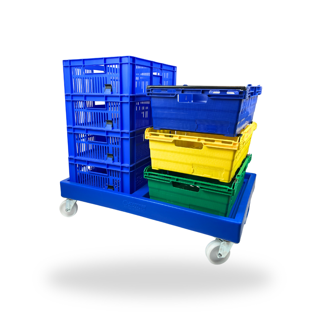 Plastic Container Dollies for Material Handling & Crate Transport ...