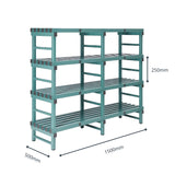Double Bay Plastic Racking Shelves