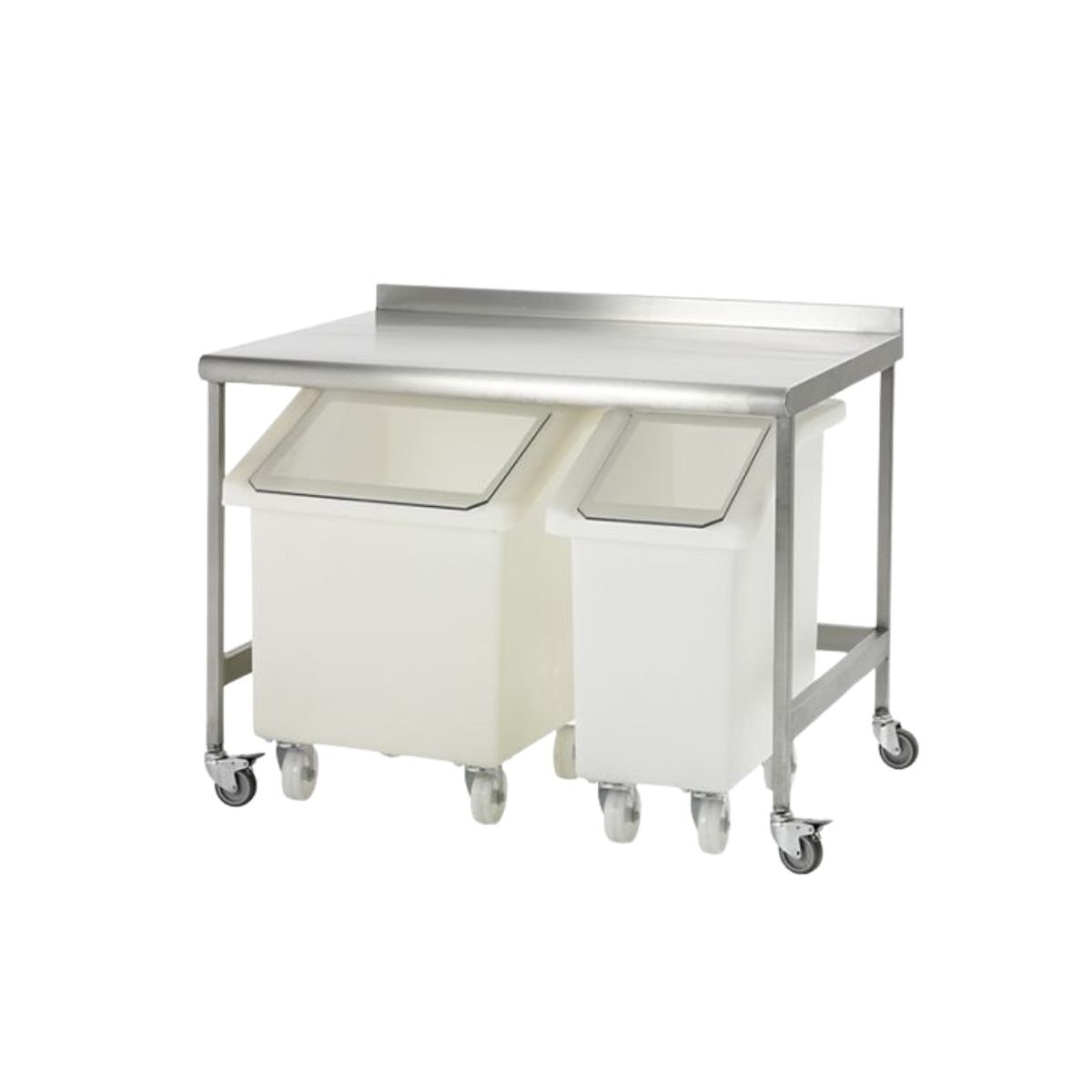 Food Grade Mobile Ingredient Bin with Dispenser Flap – 150L