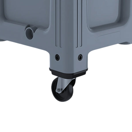 Plastic Pallet Box with Castors – 650L