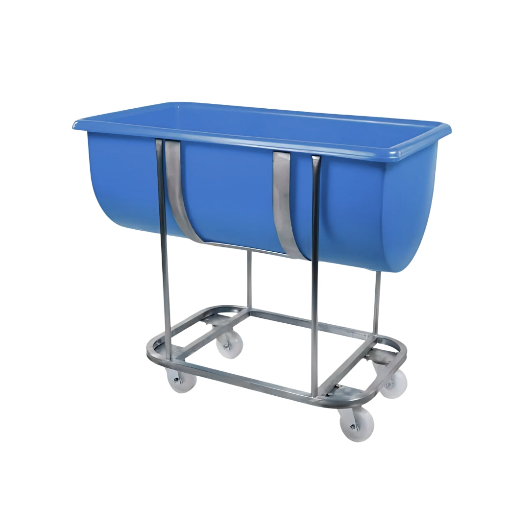 135L Plastic Food Trough with Frame | Stainless Steel Mobile Unit ...
