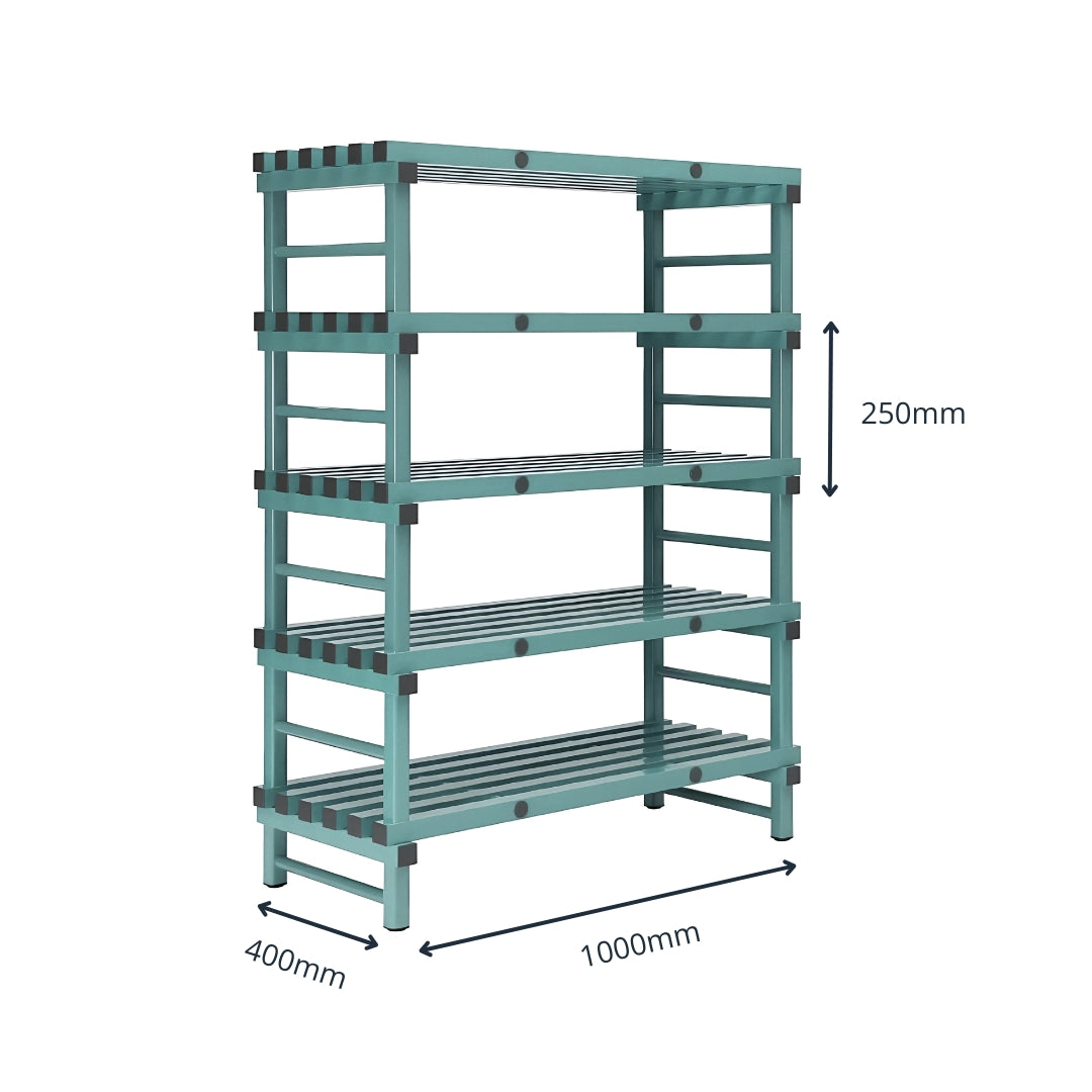 Single Bay Plastic Racking Shelves