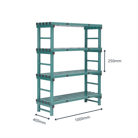 Single Bay Plastic Racking Shelves