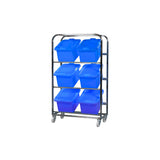 Stainless Steel Ingredient Storage Trolley– 6 Bin